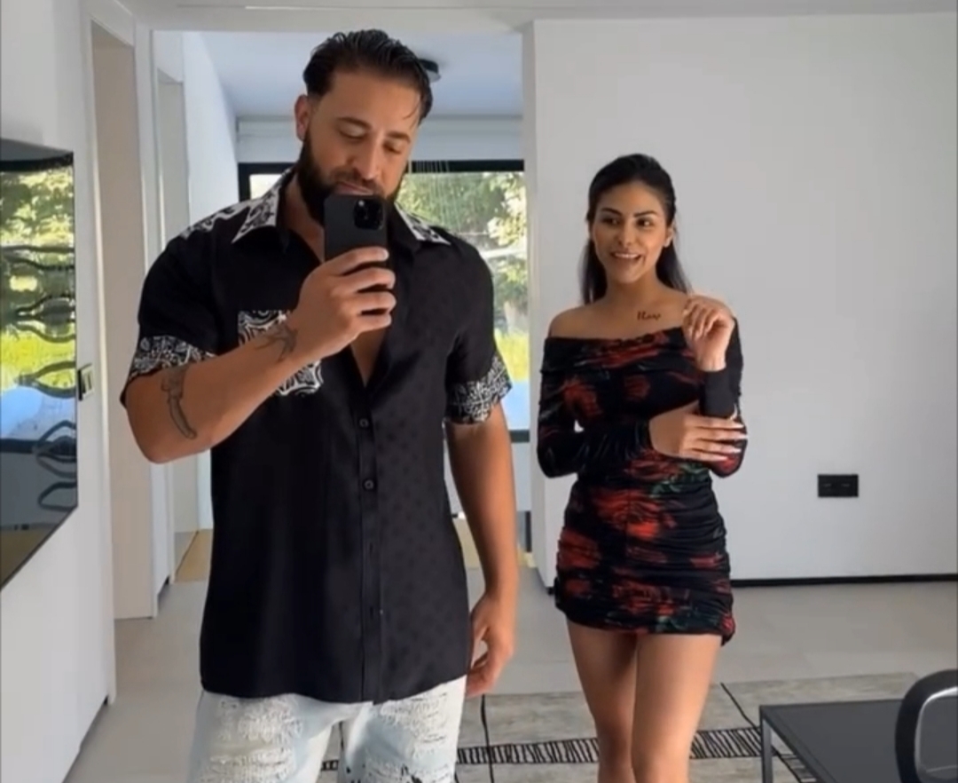 مقطع انطونيو سليمان مع بيان يونس بالفستان الاحمر